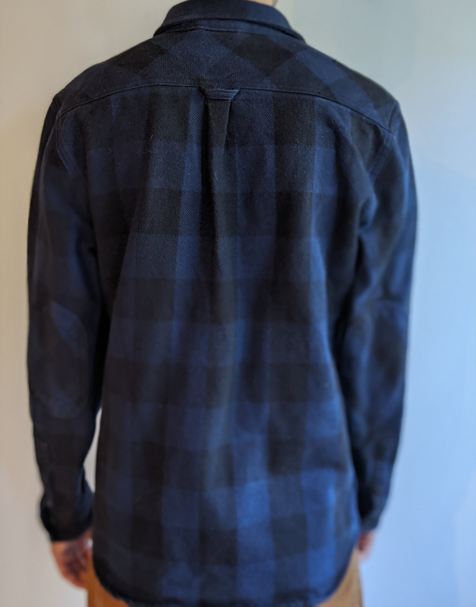 Mens Vans Plaid Blue & Black Work Shirt